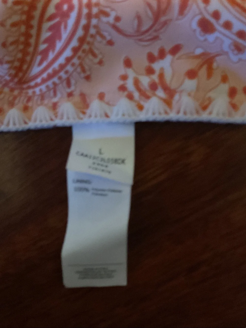 Cupshe Coral Paisley Two-Piece Bikini BNWT size large